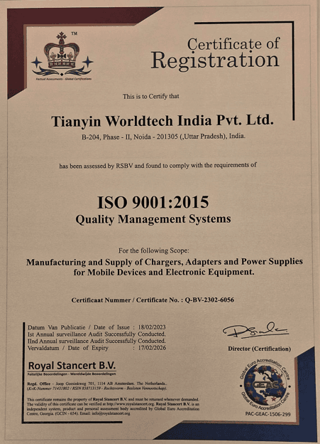 ISO 9001:2015 Certified