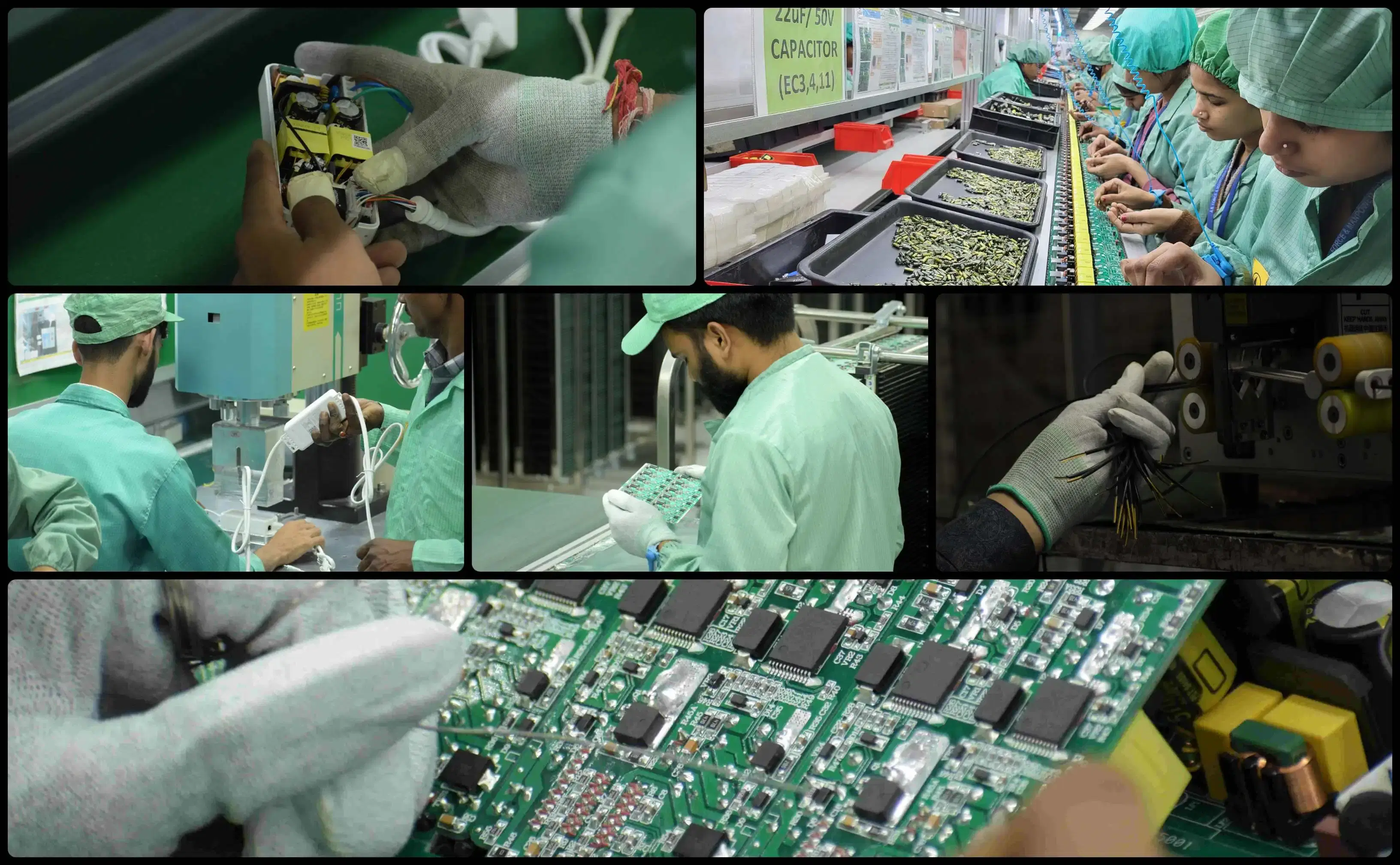 Mobile charger assembly at Tianyin Worldtech Noida