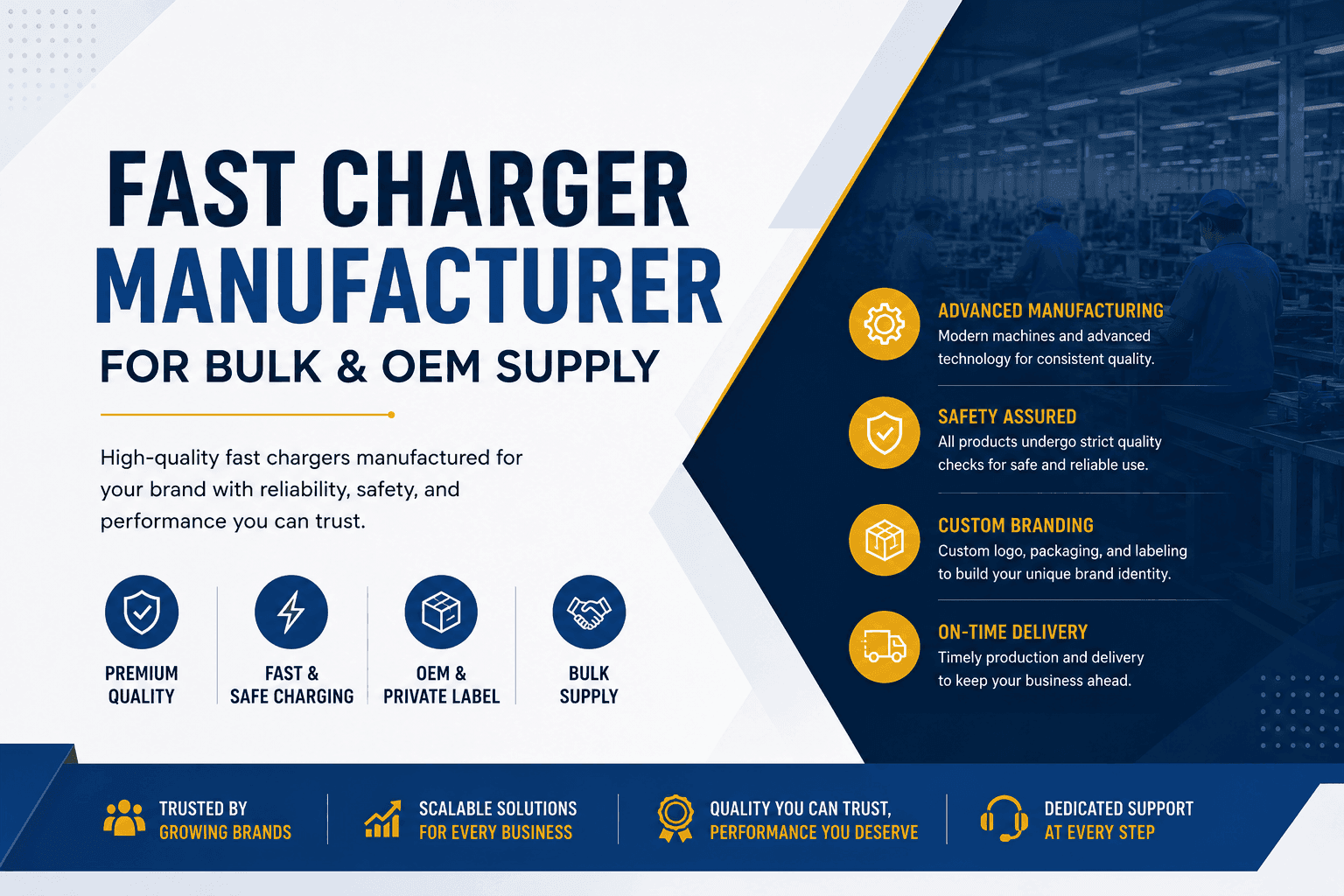 Fast Charger Manufacturer in India for Bulk & OEM Supply