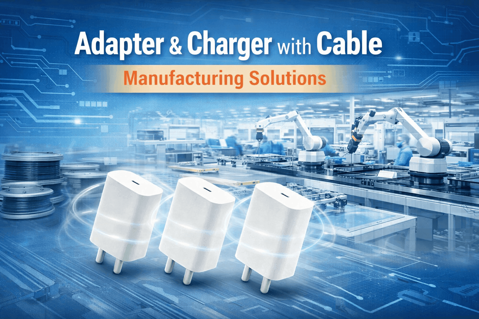 Adapter & Charger with Cable Manufacturing Solutions
