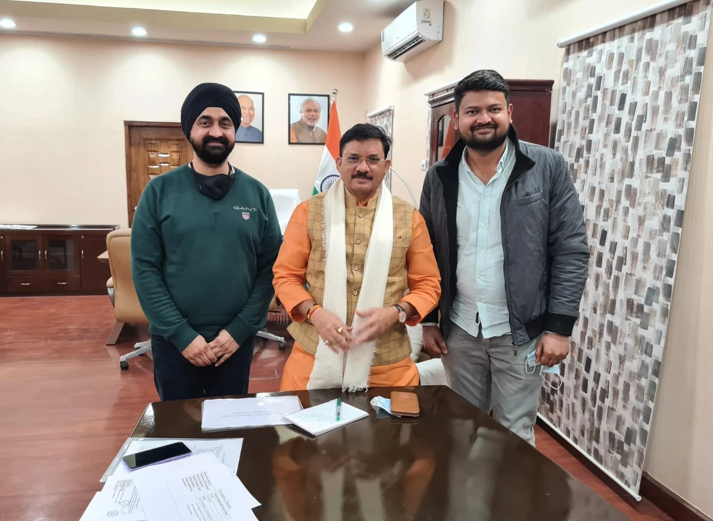 Had a very productive meeting with Hon'ble Minister of State for Communications Sh. Devusinh Chauhan sir regarding telecom products 
