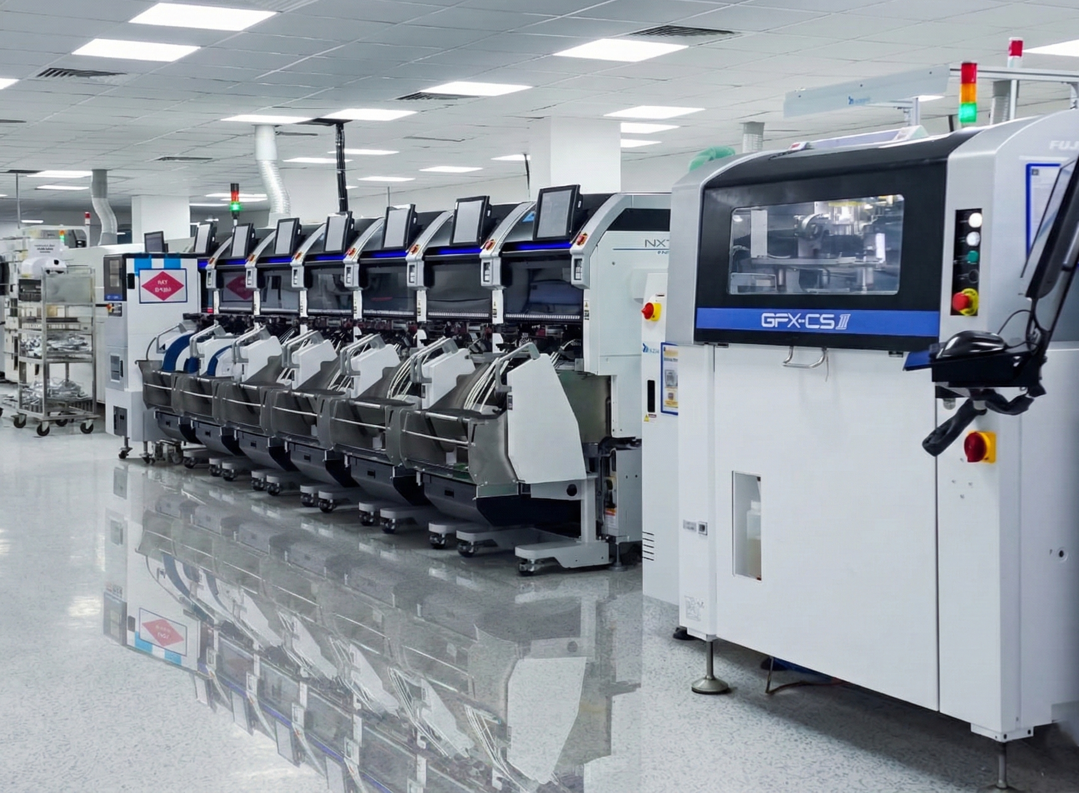 PCB assembly line for mobile chargers